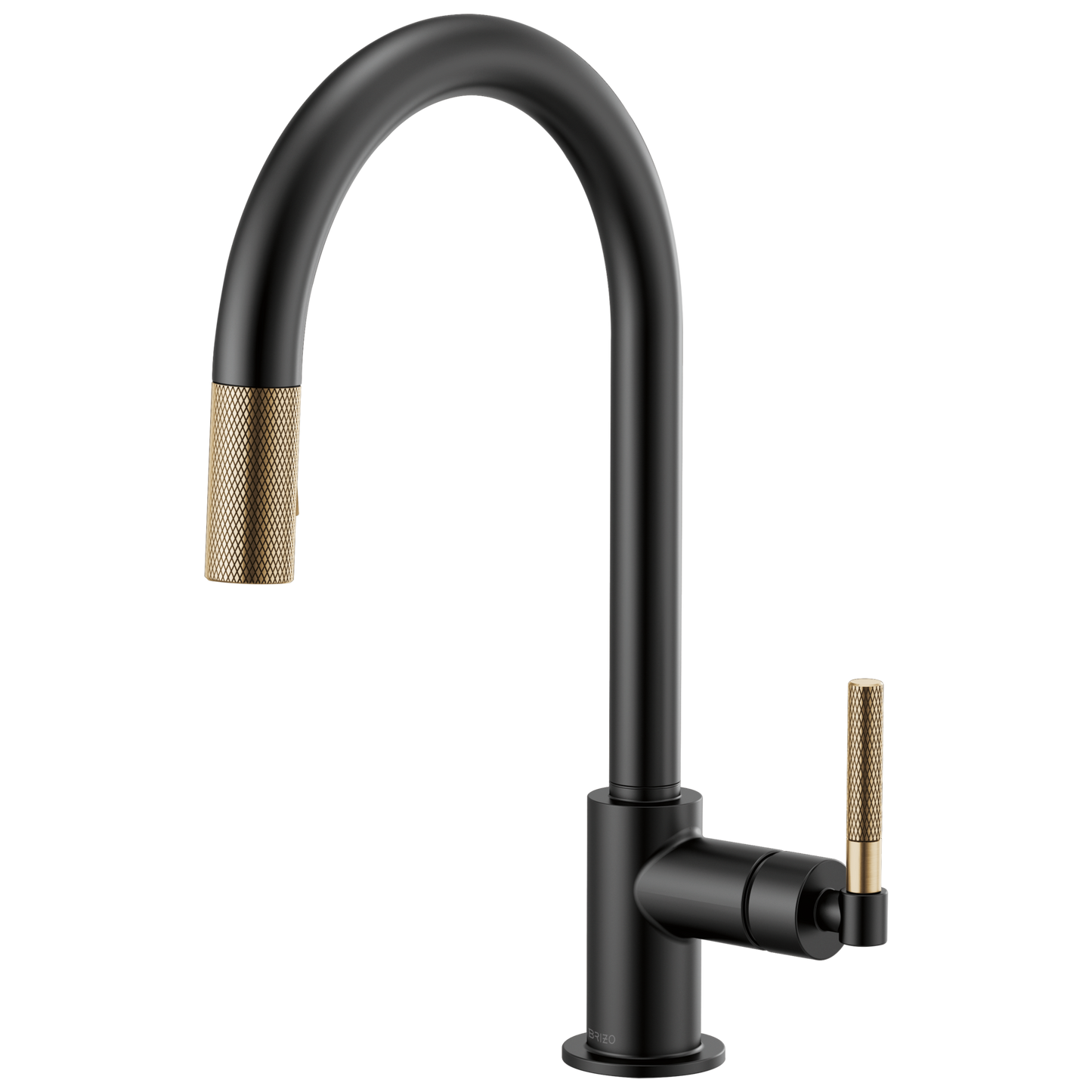 Brizo Litze 63043LF Pull-Down Faucet with Arc Spout and Knurled Handle