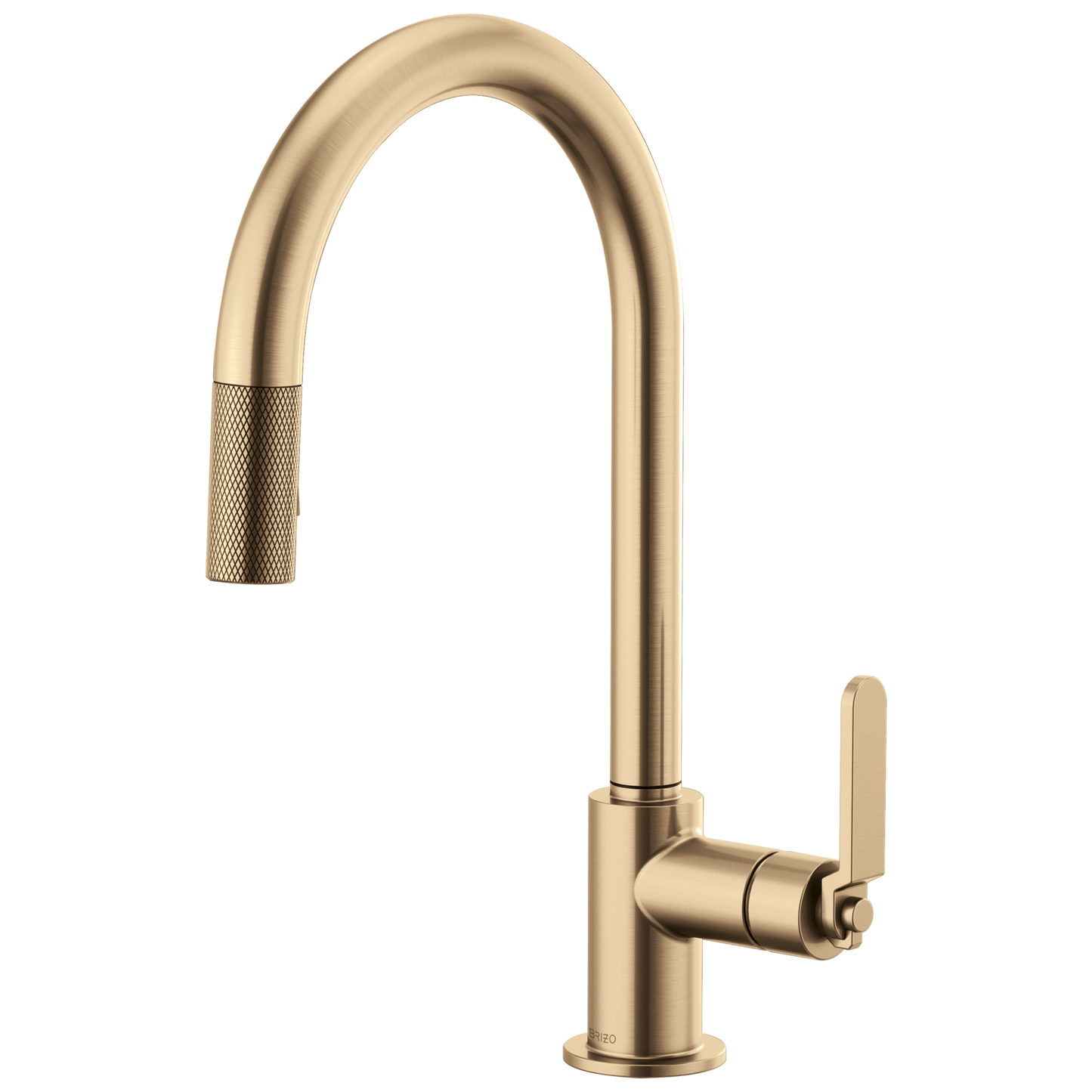 Brizo Litze 63044LF Pull-Down Faucet with Arc Spout and Industrial Handle