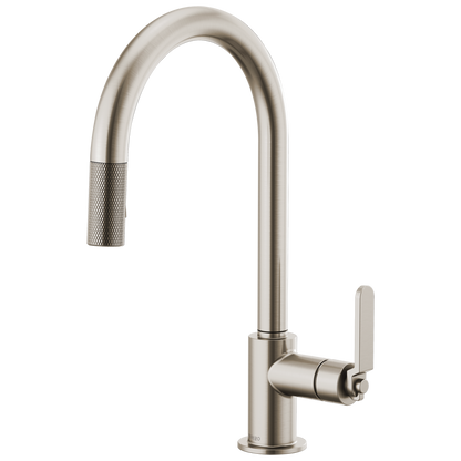 Brizo Litze 63044LF Pull-Down Faucet with Arc Spout and Industrial Handle
