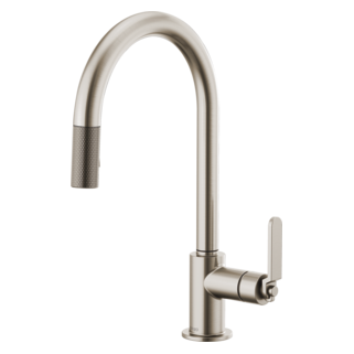 Brizo Litze 63044LF Pull-Down Faucet with Arc Spout and Industrial Handle