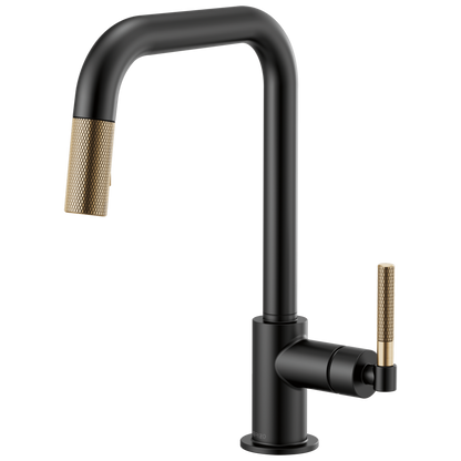 Brizo Litze 63053LF Pull-Down Faucet with Square Spout and Knurled Handle