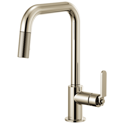 Brizo Litze 63054LF Pull-Down Faucet with Square Spout and Industrial Handle