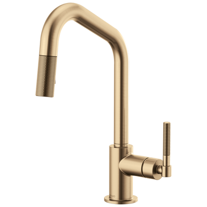 Brizo Litze 63063LF Pull-Down Faucet with Angled Spout and Knurled Handle