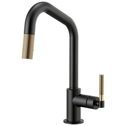 Brizo Litze 63063LF Pull-Down Faucet with Angled Spout and Knurled Handle