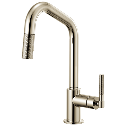 Brizo Litze 63063LF Pull-Down Faucet with Angled Spout and Knurled Handle