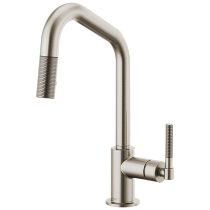 Brizo Litze 63063LF Pull-Down Faucet with Angled Spout and Knurled Handle