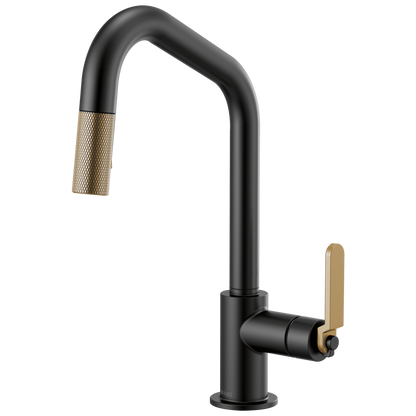 Brizo Litze 63064LF Pull-Down Faucet with Angled Spout and Industrial Handle