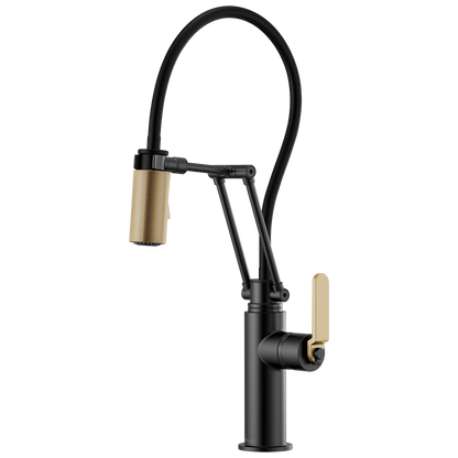 Brizo Litze 63244LF Articulating Faucet with Industrial Handle