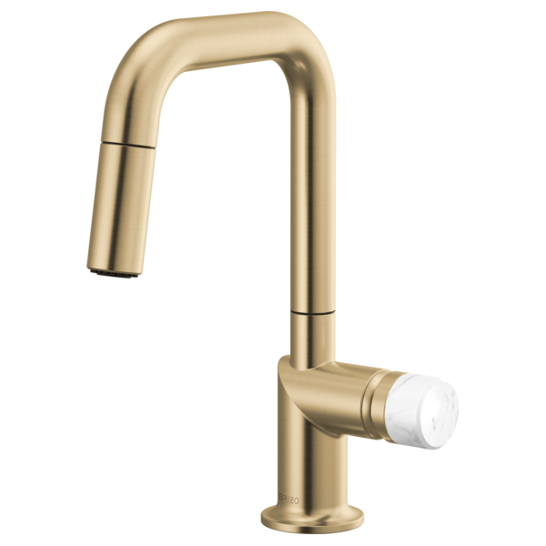 Brizo Odin 63965LF Pull-Down Prep Faucet with Square Spout - Less Handle