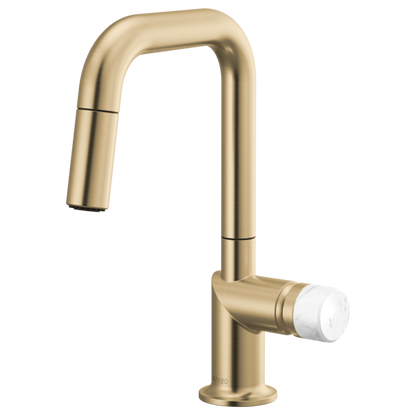 Brizo Odin 63965LF Pull-Down Prep Faucet with Square Spout - Less Handle