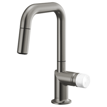 Brizo Odin 63965LF Pull-Down Prep Faucet with Square Spout - Less Handle