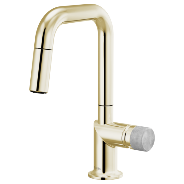 Brizo Odin 63965LF Pull-Down Prep Faucet with Square Spout - Less Handle