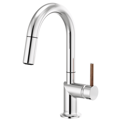 Brizo Odin 63975LF Pull-Down Prep Faucet with Arc Spout - Less Handle