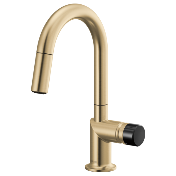 Brizo Odin 63975LF Pull-Down Prep Faucet with Arc Spout - Less Handle