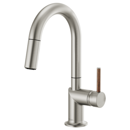 Brizo Odin 63975LF Pull-Down Prep Faucet with Arc Spout - Less Handle