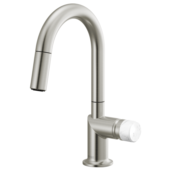Brizo Odin 63975LF Pull-Down Prep Faucet with Arc Spout - Less Handle