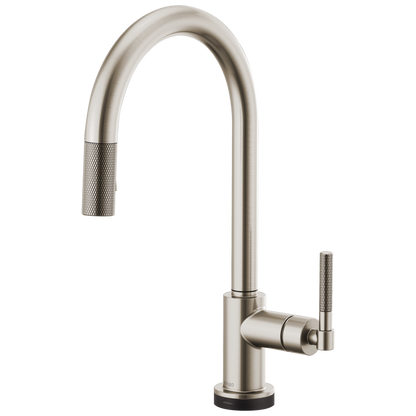Brizo Litze 64043LF SmartTouch Pull-Down Kitchen Faucet with Arc Spout and Knurled Handle