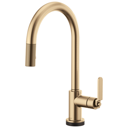 Brizo Litze 64044LF SmartTouch Pull-Down Kitchen Faucet with Arc Spout and Industrial Handle