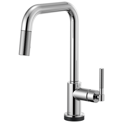 Brizo Litze 64053LF SmartTouch Pull-Down Kitchen Faucet with Square Spout and Knurled Handle