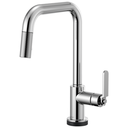 Brizo Litze 64054LF SmartTouch Pull-Down Kitchen Faucet with Square Spout and Industrial Handle