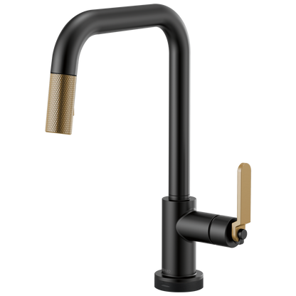 Brizo Litze 64054LF SmartTouch Pull-Down Kitchen Faucet with Square Spout and Industrial Handle
