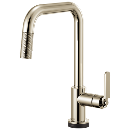 Brizo Litze 64054LF SmartTouch Pull-Down Kitchen Faucet with Square Spout and Industrial Handle