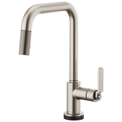 Brizo Litze 64054LF SmartTouch Pull-Down Kitchen Faucet with Square Spout and Industrial Handle