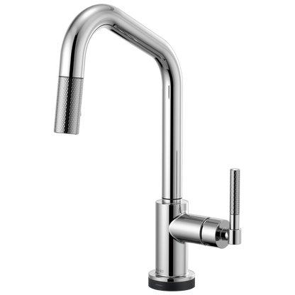 Brizo Litze 64063LF SmartTouch Pull-Down Kitchen Faucet with Angled Spout and Knurled Handle
