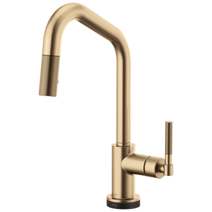 Brizo Litze 64063LF SmartTouch Pull-Down Kitchen Faucet with Angled Spout and Knurled Handle