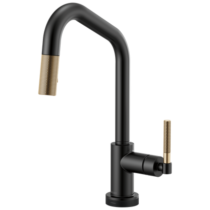Brizo Litze 64063LF SmartTouch Pull-Down Kitchen Faucet with Angled Spout and Knurled Handle