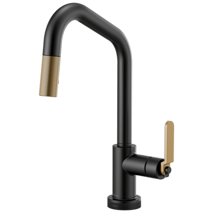 Brizo Litze 64064LF SmartTouch Pull-Down Kitchen Faucet with Angled Spout and Industrial Handle