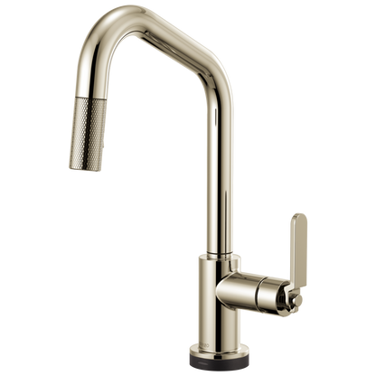 Brizo Litze 64064LF SmartTouch Pull-Down Kitchen Faucet with Angled Spout and Industrial Handle