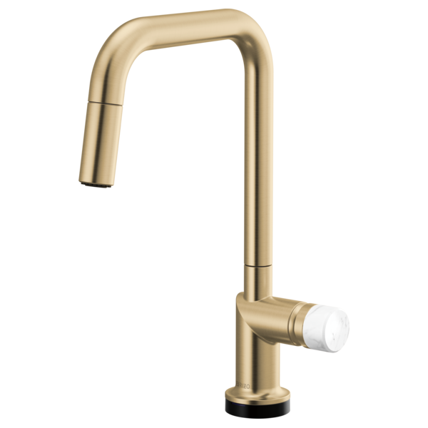Brizo Odin 64065LF SmartTouch Pull-Down Kitchen Faucet with Square Spout - Less Handle