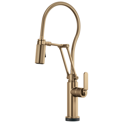 Brizo Litze 64144LF SmartTouch Articulating Kitchen Faucet With Finished Hose