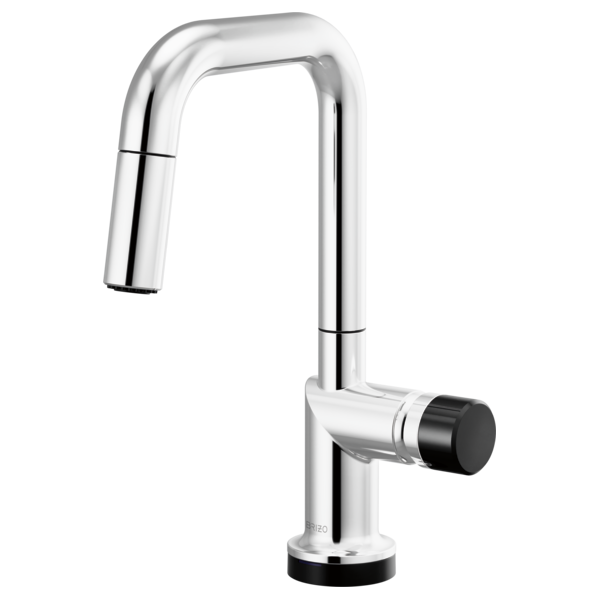 Brizo Odin 64965LF SmartTouch Pull-Down Prep Kitchen Faucet with Square Spout - Less Handle