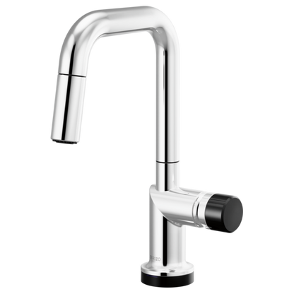 Brizo Odin 64965LF SmartTouch Pull-Down Prep Kitchen Faucet with Square Spout - Less Handle
