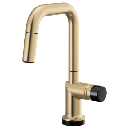 Brizo Odin 64965LF SmartTouch Pull-Down Prep Kitchen Faucet with Square Spout - Less Handle