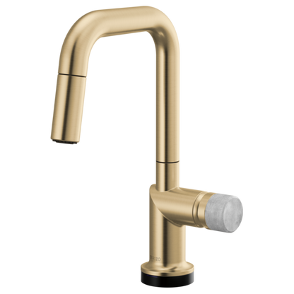 Brizo Odin 64965LF SmartTouch Pull-Down Prep Kitchen Faucet with Square Spout - Less Handle