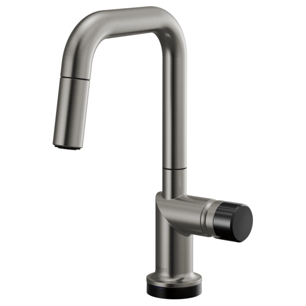 Brizo Odin 64965LF SmartTouch Pull-Down Prep Kitchen Faucet with Square Spout - Less Handle