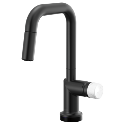 Brizo Odin 64965LF SmartTouch Pull-Down Prep Kitchen Faucet with Square Spout - Less Handle