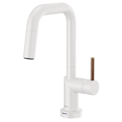 Brizo Odin 64965LF SmartTouch Pull-Down Prep Kitchen Faucet with Square Spout - Less Handle