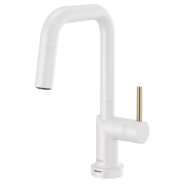 Brizo Odin 64965LF SmartTouch Pull-Down Prep Kitchen Faucet with Square Spout - Less Handle
