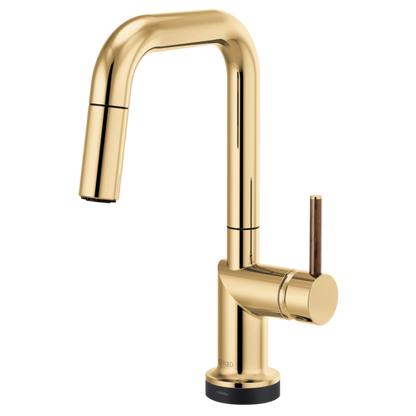 Brizo Odin 64965LF SmartTouch Pull-Down Prep Kitchen Faucet with Square Spout - Less Handle