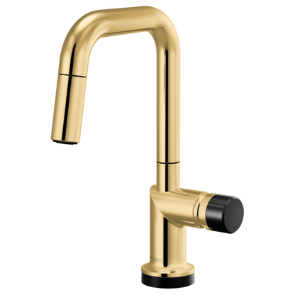 Brizo Odin 64965LF SmartTouch Pull-Down Prep Kitchen Faucet with Square Spout - Less Handle
