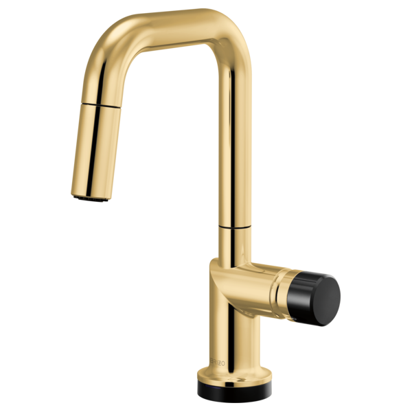 Brizo Odin 64965LF SmartTouch Pull-Down Prep Kitchen Faucet with Square Spout - Less Handle