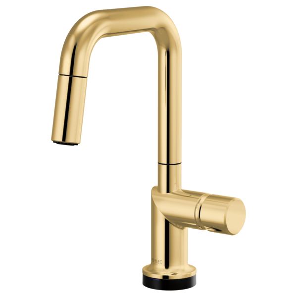 Brizo Odin 64965LF SmartTouch Pull-Down Prep Kitchen Faucet with Square Spout - Less Handle