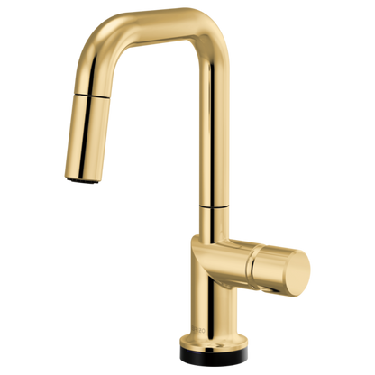 Brizo Odin 64965LF SmartTouch Pull-Down Prep Kitchen Faucet with Square Spout - Less Handle