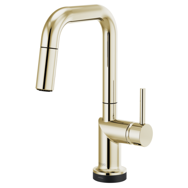 Brizo Odin 64965LF SmartTouch Pull-Down Prep Kitchen Faucet with Square Spout - Less Handle