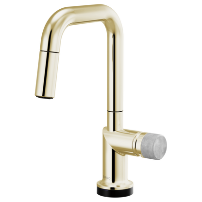 Brizo Odin 64965LF SmartTouch Pull-Down Prep Kitchen Faucet with Square Spout - Less Handle