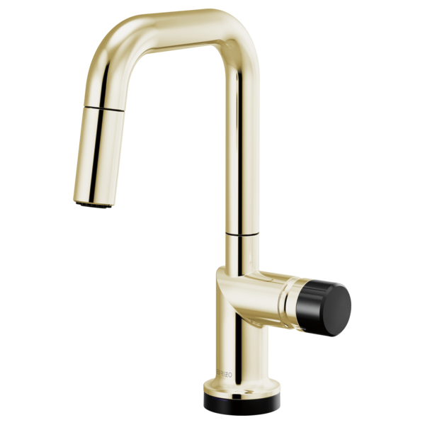 Brizo Odin 64965LF SmartTouch Pull-Down Prep Kitchen Faucet with Square Spout - Less Handle
